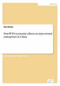 Post-WTO economic effects on state-owned enterprises in China