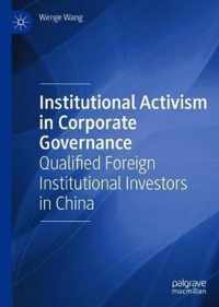 Institutional Activism in Corporate Governance