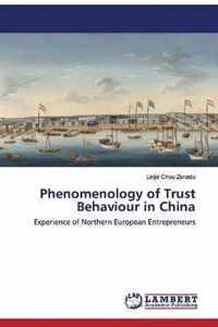 Phenomenology of Trust Behaviour in China