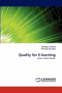 Quality for E-Learning