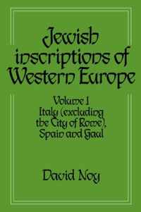 Jewish Inscriptions of Western Europe