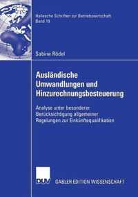 Auslandische Umwandlungen Und Hinzurechnungsbesteuerung