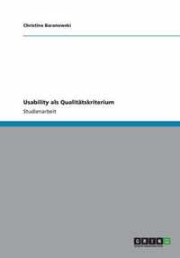 Usability als Qualitatskriterium