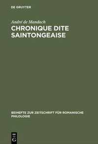 Chronique Dite Saintongeaise