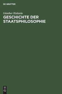 Geschichte Der Staatsphilosophie