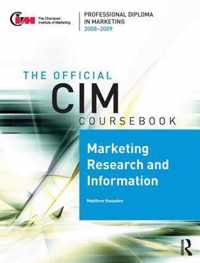 CIM Coursebook 08/09 Marketing Research and Information