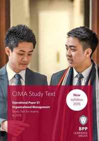 CIMA E1 Organisational Management