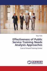 Effectiveness of Public Service Training Needs Analysis Approaches