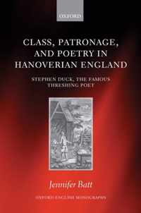 Class, Patronage, and Poetry in Hanoverian England