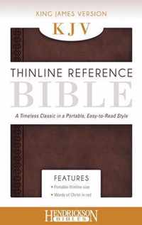 KJV Thinline Reference Bible Chestnut Brown