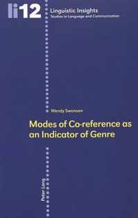 Modes of Co-reference as an Indicator of Genre