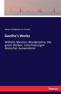 Goethe's Werke