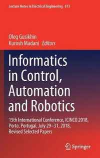 Informatics in Control, Automation and Robotics