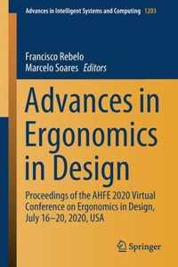 Advances in Ergonomics in Design: Proceedings of the Ahfe 2020 Virtual Conference on Ergonomics in Design, July 16-20, 2020, USA