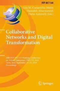 Collaborative Networks and Digital Transformation