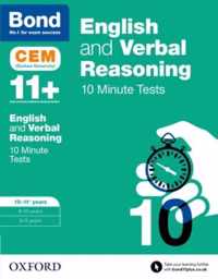 Bond 11+: English & Verbal Reasoning: CEM 10 Minute Tests