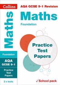 Collins GCSE 9-1 Revision - AQA GCSE 9-1 Maths Foundation Practice Test Papers