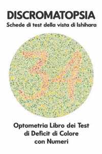 DISCROMATOPSIA Schede di test della vista di Ishihara Optometria Libro dei Test di Deficit di Colore con Numeri