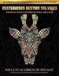 Paginas para colorear para adultos (Misteriosas bestias salvajes)