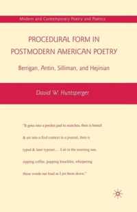 Procedural Form in Postmodern American Poetry