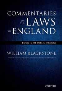 Commentaries On Laws Of England Book IV