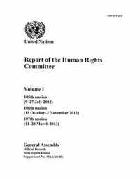 Report of the Human Rights Committee: Vol. 1