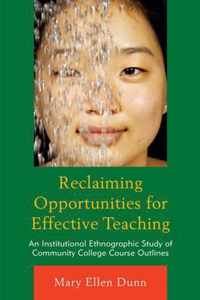 Reclaiming Opportunities for Effective Teaching