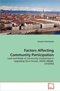 Factors Affecting Community Participation