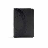 KJV Large Print Compact Reference Bible, Charcoal LeatherTouch