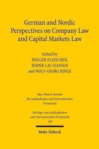 German and Nordic Perspectives on Company Law and Capital Markets Law