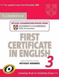 Cambridge First Certificate In English 3 For Updated Exam St