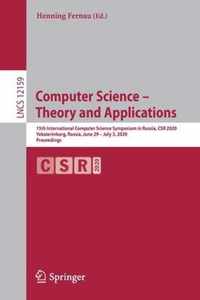 Computer Science - Theory and Applications