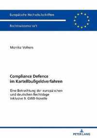 Compliance Defence Im Kartellbussgeldverfahren