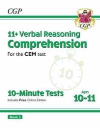 New 11+ CEM 10-Minute Tests: Comprehension - Ages 10-11 Book 2 (with Online Edition)