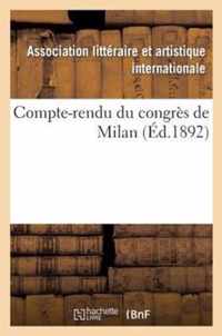 Compte-Rendu Du Congres de Milan