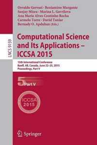 Computational Science and Its Applications -- ICCSA 2015