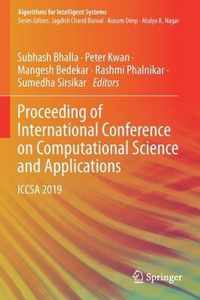 Proceeding of International Conference on Computational Science and Applications