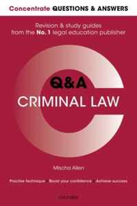 Concentrate Questions and Answers Criminal Law