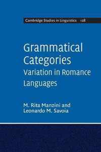 Grammatical Categories