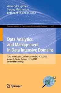 Data Analytics and Management in Data Intensive Domains