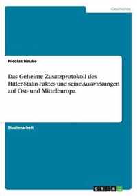 Das Geheime Zusatzprotokoll des Hitler-Stalin-Paktes und seine Auswirkungen auf Ost- und Mitteleuropa