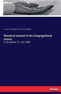 Historical manual of the Congregational church