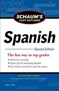 Schaum's Easy Outline of Spanish, Second Edition