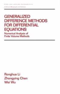 Generalized Difference Methods for Differential Equations