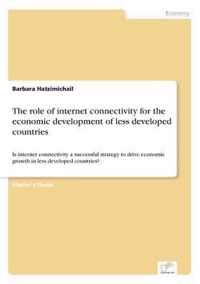 The role of internet connectivity for the economic development of less developed countries