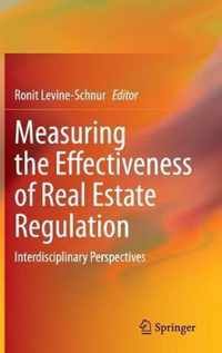 Measuring the Effectiveness of Real Estate Regulation