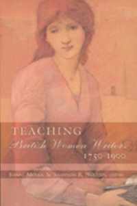 Teaching British Women Writers 1750-1900