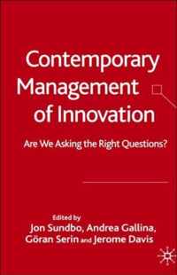 Contemporary Management of Innovation