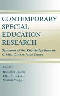 Contemporary Special Education Research