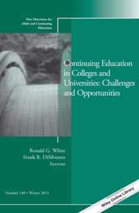 Continuing Education in Colleges and Universities: Challenges and Opportunities